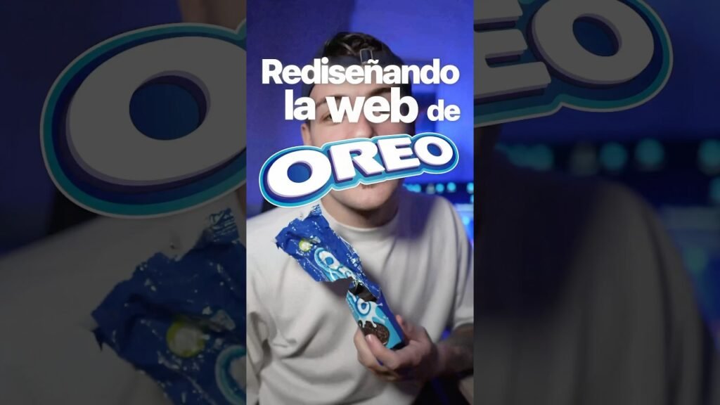 Día 5 diseñando webs únicas. Hoy rediseñamos la web de OREO #diseñoweb #landingpage #uxdesign