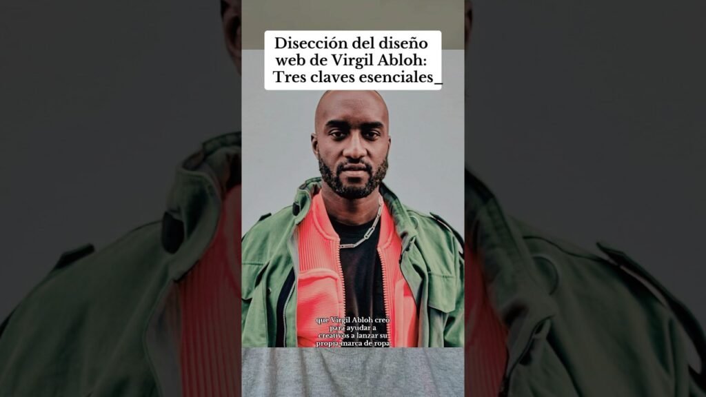 Disección del diseño web de Virgil Abloh: Tres claves esenciales #VirgilAbloh #DiseñoWeb #Tipografía