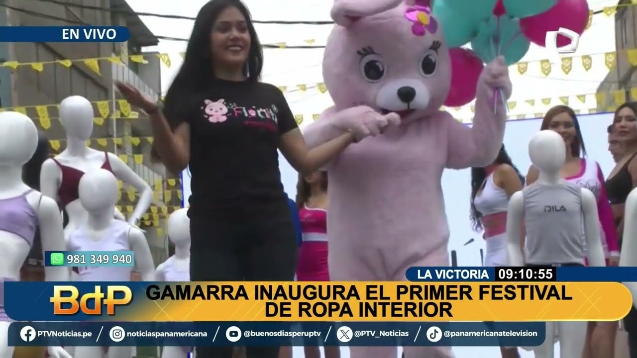 Gamarra inicia su primer Festival de la Ropa Interior con grandes ofertas y seguridad reforzada